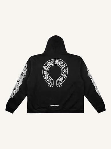 Chrome Hearts Horseshoe Logo Hoodie, Black