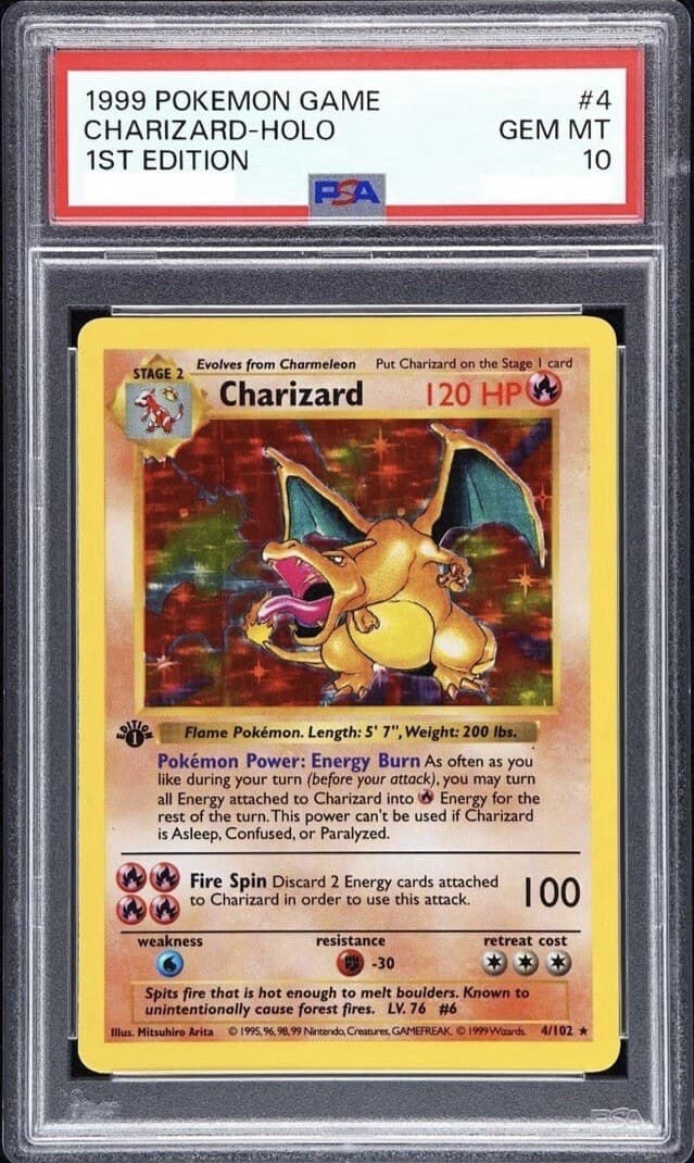 Collectibles Charizard Base Set Holo, PSA 10 — Sourcing Slot